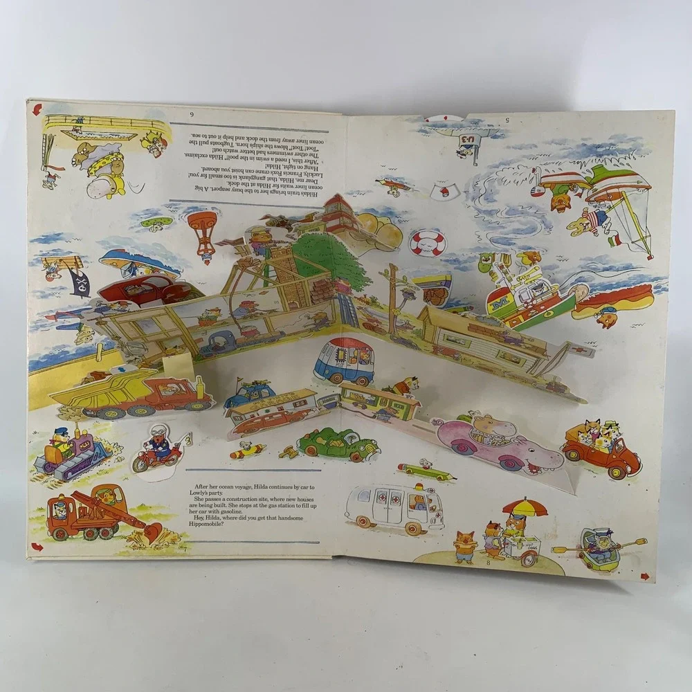 Richard Scarry's Biggest Pop-Up Book Ever! 1992 Golden Books Hardcover Busytown